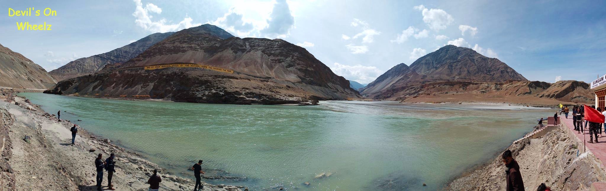 Confluence of Indus and Zanskar Rivers - Sangam Point Ladakh